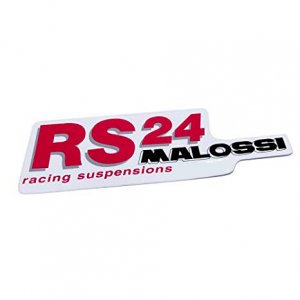 Adesivo Malossi RS24racing suspensions 144x45mm 