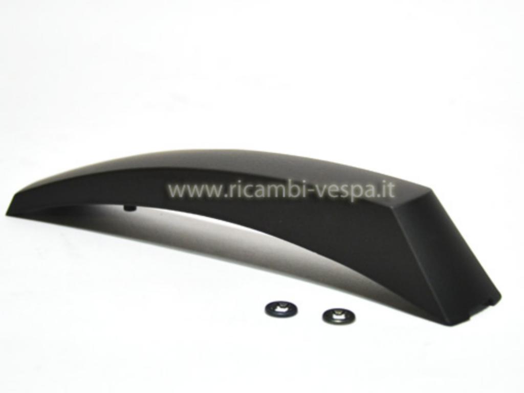 Cresta parafango in alluminio nero per Vespa 80/125/150/200 PX-PE 