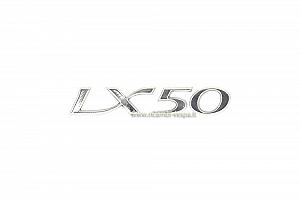 Targhetta LX 50 cromata per cofano destro 