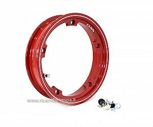 Cerchio tubeless in Alluminio di colore rosso 