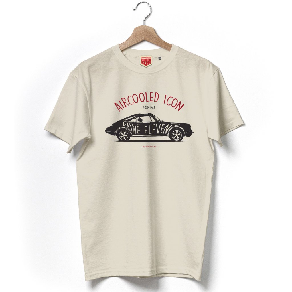 T-shirt  panna "AIR COOLED ICON" 