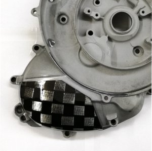 Protezione carter motore DYF per Vespa 50/90/125 Special-Primavera-ET3 