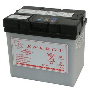 Batteria 6MC4 12 volt 27 ampere per PIAGGIO Ape 50&#x2F;220 P-TMP-P501-P601 