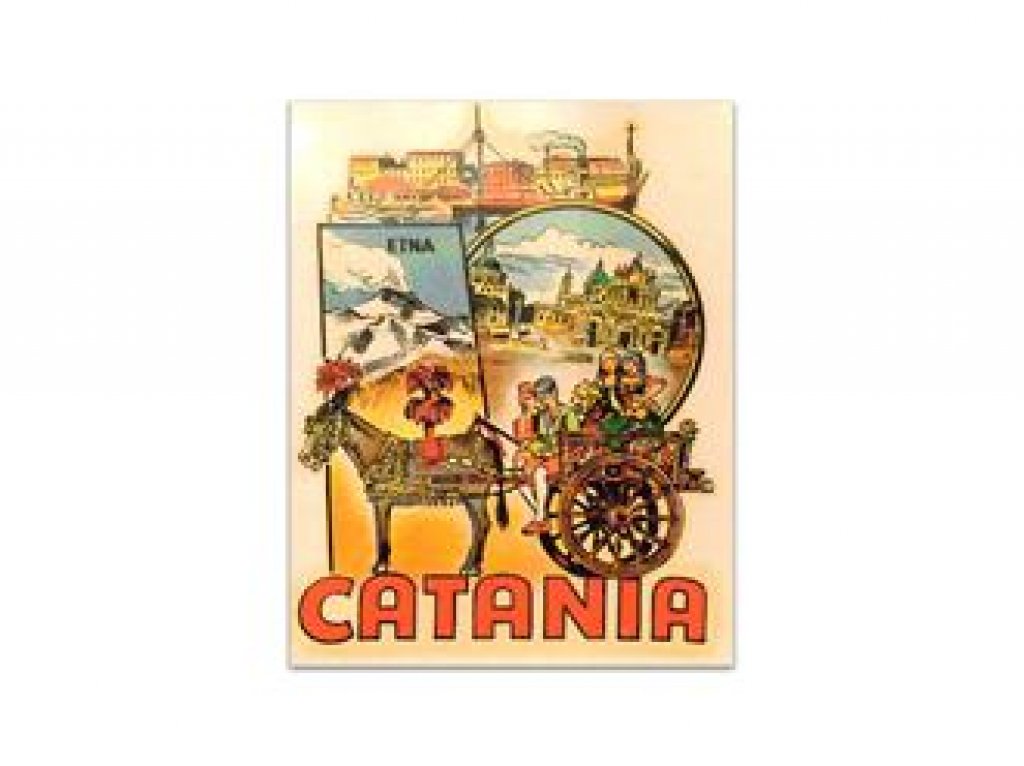 Adesivo travel "CATANIA" (7x6cm) 