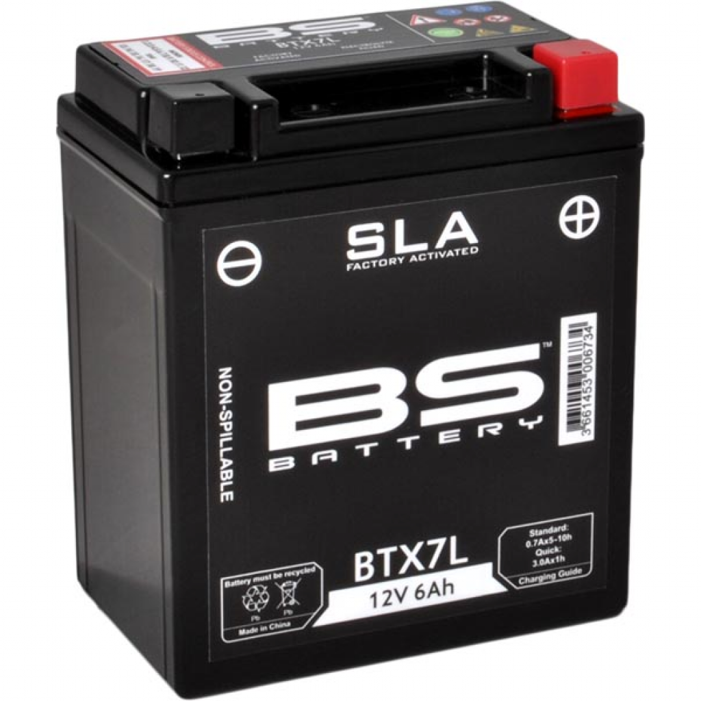Batteria RMS 12V/6Ah, BTX7L per Vespa Primavera/​Sprint 50-150ccm 4T AC 