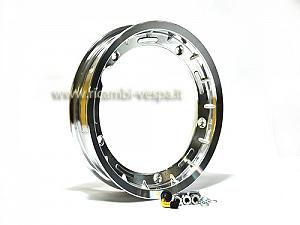 Cerchio tubeless in alluminio lucido per Vespa Vespa 50&#x2F;125&#x2F;150&#x2F;200 Special-Primavera-GT-GTR-TS-GS-GL-Sprint-Sprint Veloce-Rally-PX 