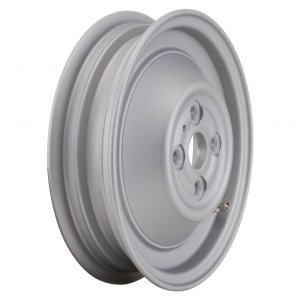 Cerchio pieno Sip Tubeless di colore grigio per Vespa 50 S/​SR/​Sprinter/​Revival/​90/​100 1° adatto anche per Vespa 50 N/​L/​R - 