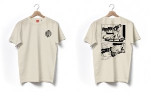 T-shirt bianca &quot;Vespa comix&quot; by RDV 