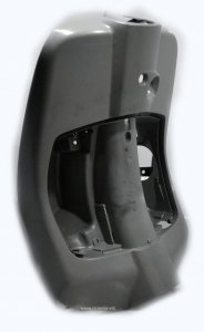 Controscudo/bauletto in plastica di colore grigio per Vespa Primavera/Sprint 50 -150ccm 2T/4T AC 