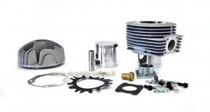 Gruppo termico completo Polini (190cc) in alluminio con candela centrale o laterale per Vespa 125/150 Sprint V-GTR-TS-PX 