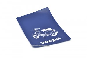 Portadocumenti di colore blu con serigrafia per Vespa 125/150/200 PX-PE-Freno a disco-Millenium 