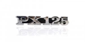 Targhetta PX 125 autoadesiva cromata per PX 2011 