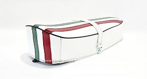 Sella completa di colore bianco con bandiera Italiana per Vespa 50/125 Special-ET3-Primavera 