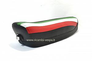 Sella completa di colore Nero con bandiera ITALIANA per Vespa 50&#x2F;90&#x2F;125 Special-Primavera-ET3 