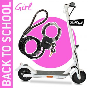 Monopattino elettrico E-Scooter "BACK TO SCHOOL" Bundle TRITTBRETT EMMA City 