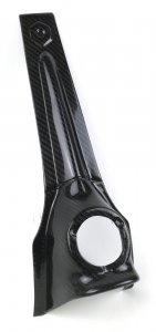 Musetto anteriore con logo esagonale in carbonio per Vespa 50/90/125 Special-N-L-R-Primavera-ET3 