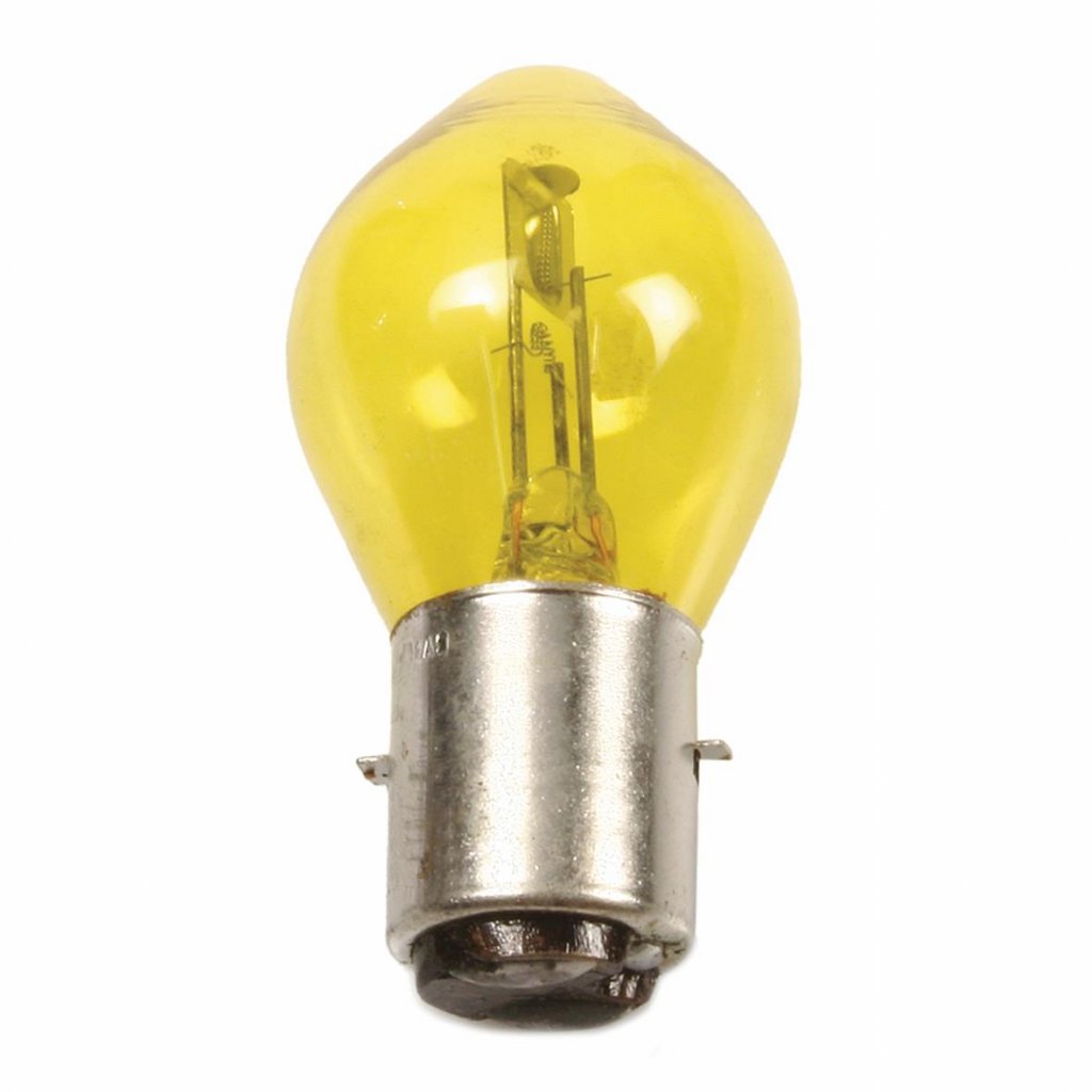 Lampada gialla 6V 35W-35w ( zoccolo ba20d ) 