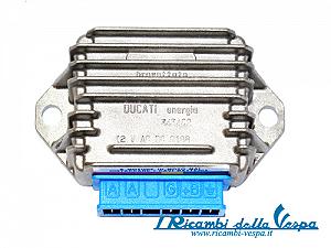 Regolatore di tensione DUCATI 12V/16A - c.a./c.c. (Morsettiera Azzurra) per Vespa 50 PK FL/Zip Fast Rider-125 PK 