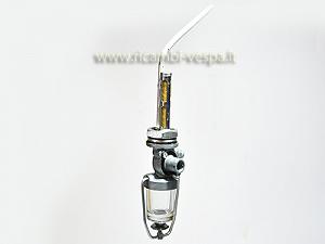 Rubinetto completo con bicchiere in vetro per Vespa 125 VNB/VBB/GL/Sprint 