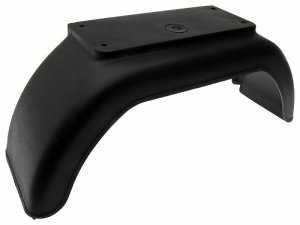 Parafango posteriore sinistro in plastica nera originale Piaggio per Ape 50 Mix RST-1998-2015 