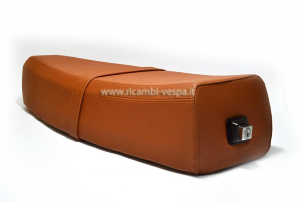 Sella completa di colore marrone per Vespa PK50-125/​S/​XL/​Plurimatic/​Automatica/​ETS 