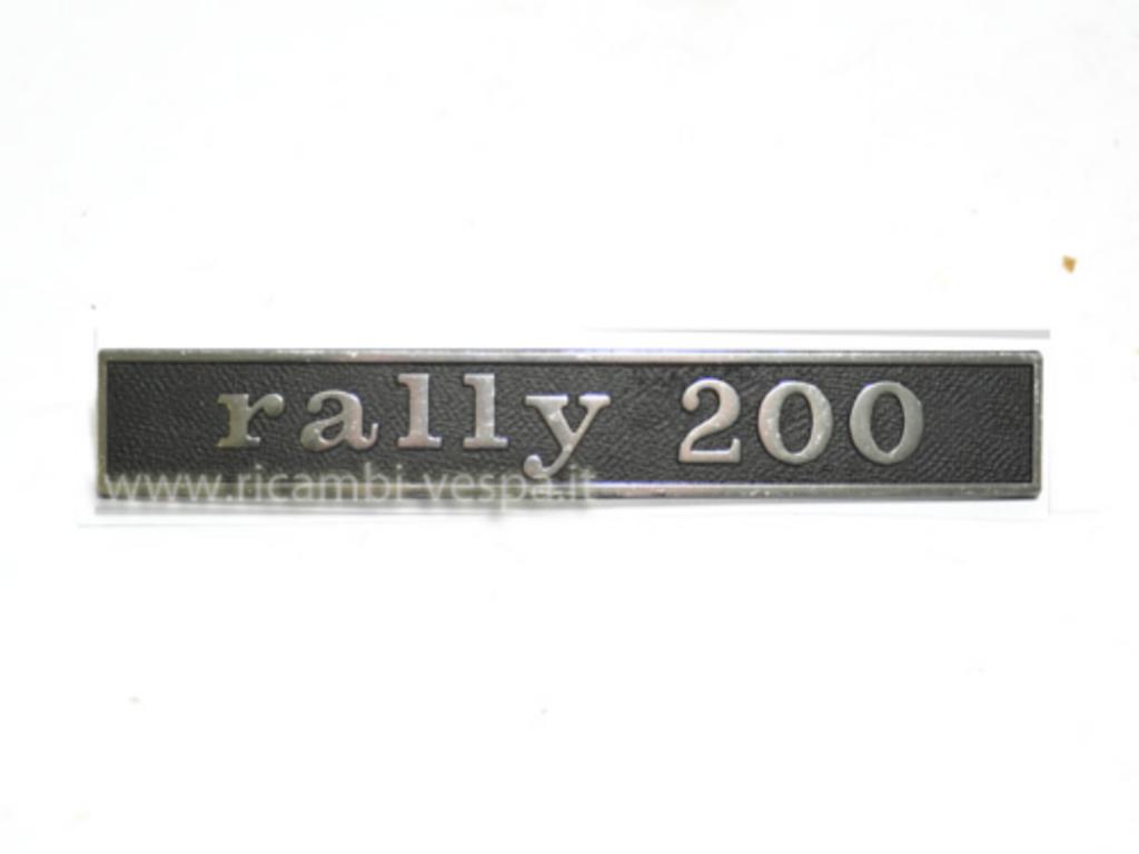Targhetta Rally 200 per Vespa 200 Rally VSE1T 10824 -> 