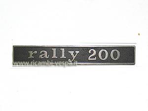 Targhetta Rally 200 