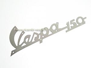 Targhetta Vespa in alluminio satinato per Vespa 150 VBA/VBB 
